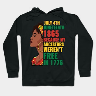 Juneteenth Is My Independence Day Afro Hoodie
